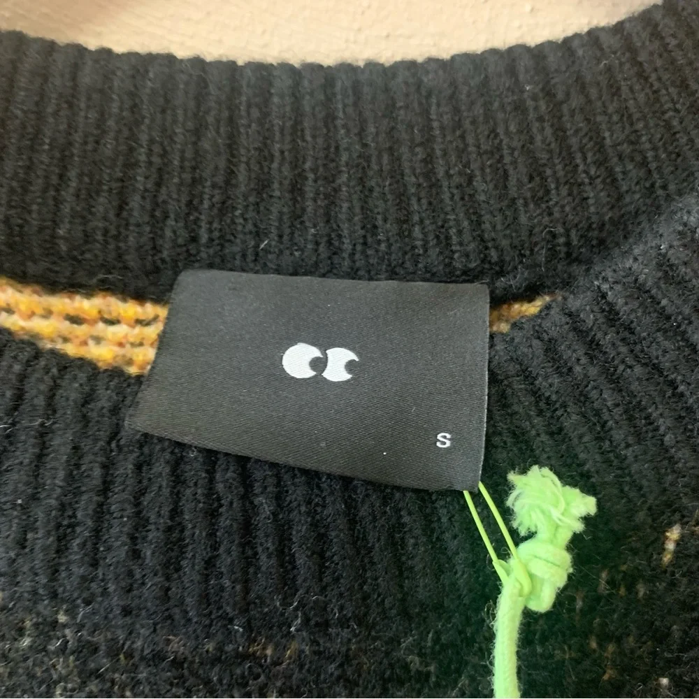 Lazy Oaf Black Roast Turkey Jumper Sweater Size Small NWT New - Picture 10 of 15